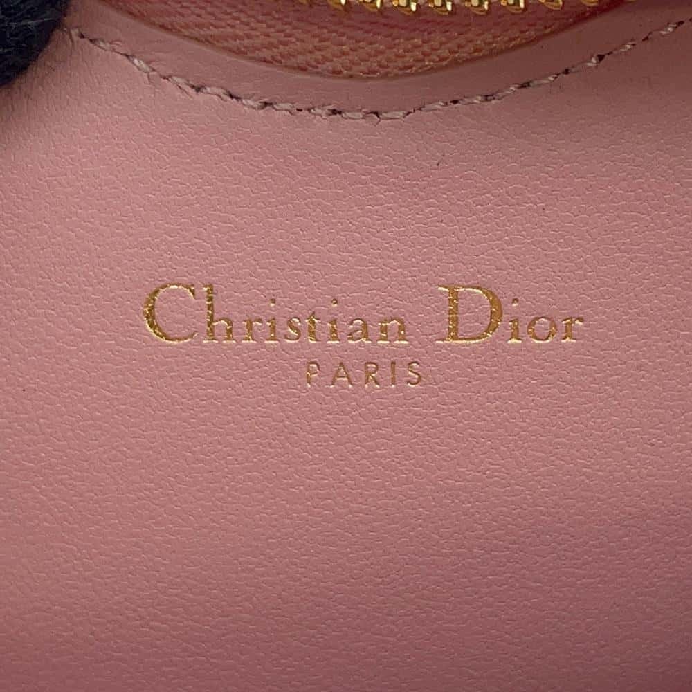 Christian Dior Chain Shoulder Clutch Caro Heart Calfskin Pochette BAG - Picture 8 of 10